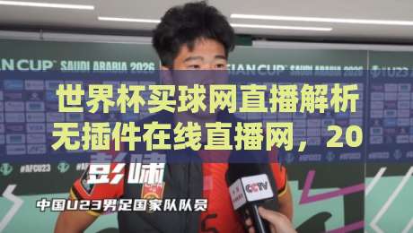 世界杯买球网直播解析无插件在线直播网，2026年球迷必备的高清观赛指南