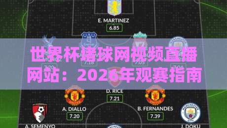 世界杯堵球网视频直播网站:2026年观赛指南与合规风险详解 世界杯堵球网视频直播网站:2026年观赛指南与合规风险详解